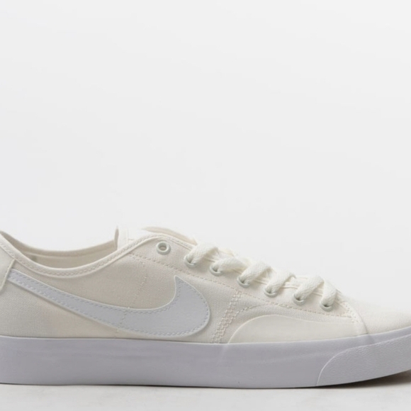 Nike SB Blazer Court Skate Shoes - Sail/White/Sail White - Men's 7/Ladies 8.5 - Picture 10 of 13